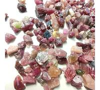 100g 50g Rubellita Brasileña Natural Rojo Turmalina Piedra Rought Rubellita Piedras Cristal Especímenes Decoración Piedra, 50g, 2-5mm