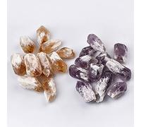 100g Amatista Citrino Combo Puntos Cristal a Granel Cristales Paisajismo Feng Shui Fish Tank Decor,Amatista Citrino,100g