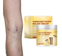 100g Crema de Veneno de Abeja para Venas Varicosas y Arañas Vasculares, Reparadora de Venas con Veneno de Abeja