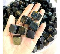 100g Cubo natural Piedras de ojo de tigre azul Espécimen de minerales de grava de cristal E303 Piedras y minerales naturales