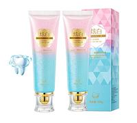100g Dentífrico Blanco Deslumbrante Aliento Fresco,Nicotinamida Dazzle Dentífrico Blanco Para Eliminar Las Manchas De Humo Higiene Bucal Limpieza Eficaz Eliminar Los Dientes Amarillos (2 Piezas)