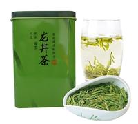 100g El té verde chino Longjing se elabora a partir de hojas de té recién recolectadas Producto orgánico sin aditivos Con técnicas de fritura manual sabor a té Fresco y dulce