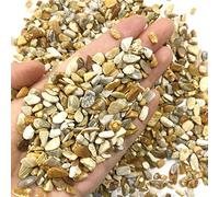 100g Piedra natural Crisantemo Piedra Coral Jade Cristal Cuarzo Mineral Espécimen Roca Chip Grava Áspero Energía cruda Decoración-12-18mm 100g_China