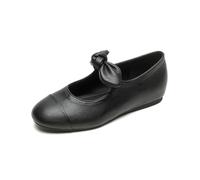 100junzidao Mary Jane Francés Punta Redonda | Zapatos Planos Negro Blanco Suela Goma Antideslizante Confort Vintage