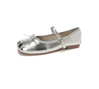 100junzidao Mujer Mary Jane Zapatos francés Arco Hada Plana Ballet Zapatos Square Toe cómodo Shallow Boca Antideslizante Elegante Boda Nupcial Corte Bombas
