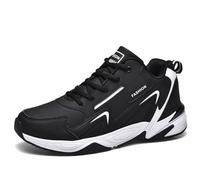 100junzidao Zapatos de Senderismo para Hombre. Zapatos de Escalada y Senderismo de caña Baja, Modernos, con diseño cómodo, Antideslizante y Amortiguador. Negro 41