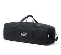 100L/150L Bolsa De Viaje Plegable Extra Grande Borsa Da Almacenamiento para Acampada Impermeable al Agua Ligero Bolso de Deporte Deportiva Travel Sports Duffel Bag (Negro, 90 cm)