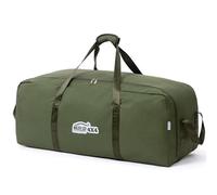 100L/150L Bolsa De Viaje Plegable Extra Grande Borsa Da Almacenamiento para Acampada Impermeable al Agua Ligero Bolso de Deporte Deportiva Travel Sports Duffel Bag (Verde Militar, 90 cm)