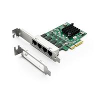 100M/1000M/2.5G Nic Network Card, Quad RJ-45 Port, with Realtek RTL8125BG Controller, Support Windows/Windows Server/Linux/Ubuntu/Centos/Vmware