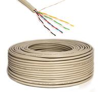 100m Cable telefónico PremiumX 4x2x0,6 mm J-Y (ST) Y Cable de instalación redondo de 100 m línea telefónica 8 cables