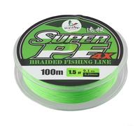 100M PE para línea de pesca trenzada, 4 hebras, alta resistencia a la tracción, absorción de agua para un mejor rendimiento (1.5)