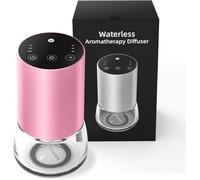 100ML Difusor sin Agua, Difusor aceites Esenciales Adecuado para su Uso en automóviles y oficinas, Ajuste de pulverización de 15/60/120 Segundos, 3 temporizadores y Luces LED de 7 Colores
