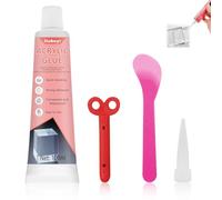 100ml Pegamento para Plástico, Pegamento para Cristal, pegamento plastico extrafuerte, Silicona Liquida Transparente, impermeable Para Acrílico, PVC, Cerámica, Vidrio y plásticos