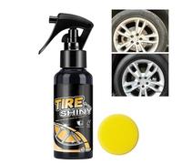 100ml Tyre Coating Spray - Tire Shine Spray | Auto Tire Polishing Coating Product | Wheel Shine for Truck RV Sedan Cars | Vehicle Care for Owners Maintenance Crew Road Trips Detailing
