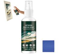 100ml Workable Fixative Spray For Art, Oil Pastel Fixative Spray, Quick Drying Workable Fixative Spray Clear, Smudge-Proof Protection Fixative Spray, Not Yellowing Long-Lasting Fixative Spray (1pcs)