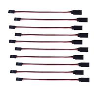 100mm/150mm/200mm/300mm/500mm RC Servo ExtensionCord Cable Wire Lead JR For Rc Helicopter Rc Drone(10pcs 10cm)