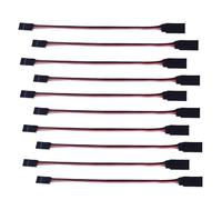 100mm/150mm/200mm/300mm/500mm RC Servo ExtensionCord Cable Wire Lead JR For Rc Helicopter Rc Drone(10pcs 50cm)