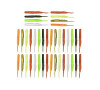 100mm Artificial Simulation Screw Body Straight Tail Worm Fishing Lure Bait Accessory