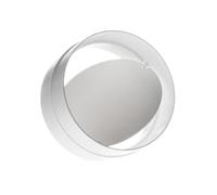 Ø 100mm Conector con Válvula Antirretorno para Tubos Redondos de Ventilación - Tubo/Conducto de Ventilación - Plástico PVC