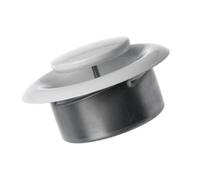 Ø 100mm Difusor de Extracción - Válvula de Disco Regulada - Rejilla de Ventilación Redonda de Acero - Blanco