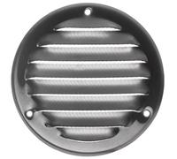 Ø 100mm Redonda Metalica Rejilla de Ventilación con Mosquitera - Acero Inoxidable