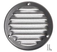 Ø 100mm Redonda Metalica Rejilla de Ventilación con Mosquitera - Galvanizado