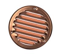 Ø 100mm Rejilla de Ventilación con Mosquitera - Rejillas de Aireación Metálicas - Cobre