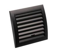 Ø 100mm Rejilla para Ventilación - Rejilla de Ventilación Regulable con Protección contra Insectos - Plástico ABS Antracita