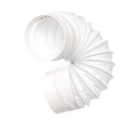 Ø 100mm Tubo Flexible de Evacuación para Acondicionadores de Aire, Secadoras de Ropa, Campanas - Plástico PVC