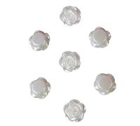 100pc 36 Styles Handcraft Ivory Imitation Pearls Multi-Size Flower Star Bowknot Beads For DIY Garment Craft Making Supplies(Color14)