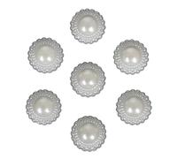 100pc 36 Styles Handcraft Ivory Imitation Pearls Multi-Size Flower Star Bowknot Beads For DIY Garment Craft Making Supplies(Color 12)