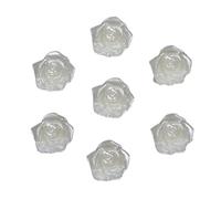 100pc 36 Styles Handcraft Ivory Imitation Pearls Multi-Size Flower Star Bowknot Beads For DIY Garment Craft Making Supplies(Dark pink)