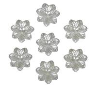 100pc 36 Styles Handcraft Ivory Imitation Pearls Multi-Size Flower Star Bowknot Beads For DIY Garment Craft Making Supplies(Navajo white)