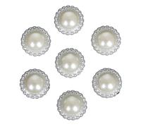 100pc 36 Styles Handcraft Ivory Imitation Pearls Multi-Size Flower Star Bowknot Beads For DIY Garment Craft Making Supplies(Color 13)