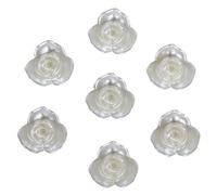 100pc 36 Styles Handcraft Ivory Imitation Pearls Multi-Size Flower Star Bowknot Beads For DIY Garment Craft Making Supplies(Peachy)