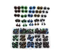 100pcs 10/12/14/16/18mm, 5 Sizes, Packed In A Box, Various Colors, Teddy Bear Toy Animal Puppet Craft Plastic Safety Eyes