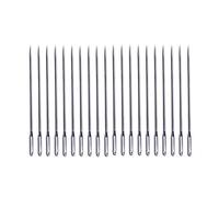 100pcs 10cm Agujas romas de ojo Agujas de tejer con hilo de acero Agujas de coser para proyectos de cuero (Plata)