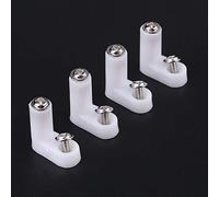 100pcs 2cm Pies PCB, Pies de montaje de PCB tipo L de plástico con 2 tornillos para bandeja de juego juego tablero