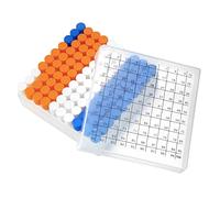 100PCS 2ml frascos pequeños de plástico con tapones de rosca tubos de muestra criotubos, material de PP, libre de DNasa, RNase, ADN humano