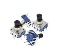 100PCS 360 Degree Rotary Encoder EC12 RE12 5Pin 24 Position With Push Button Switch Handle Length 12.5MM HSMXNEONJB