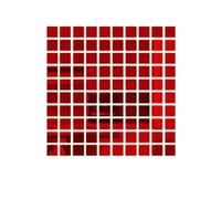 100pcs 3D Square Wall Stickers Mirror Decal DIY Mural For Living Room Bedroom Art Home Decor 2/3/4cm For Bathroom(Red,100pcs 2x2cm)