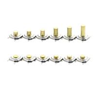 100PCS 5.2x5.2mm From 1.5mm To 9mm Momentary Tactical Push Button Switch(H 8.0MM)