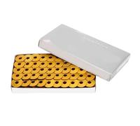 100pcs Aluminium Nähmaschine Spulen Ersatzteil für Nähmaschinen Robust und Praktisch Gelb, Bronze, Blau, Grün, Rot Nähen (Amarilla)