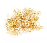 100pcs Anillo Cable Ojo Ojo M4 4.2mm Terminal desnudo Terminal Terminal de prensa en frío