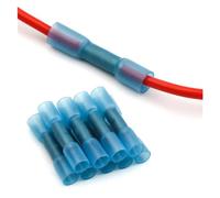 100PCS AWG 16-14 Heat Shrink Butt Terminals Crimp Wire Cable Connectors Insulated Automobile 1.5-2.5mm2