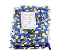 100PCS/Bag All-Copper Waterproof 75-5 RG6 Extruded F-Head British TV C