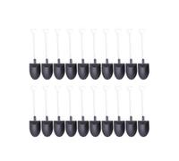 100PCS Black Plastic Ice Cream Spoons 12X3cm Disposable PP Dessert Forks