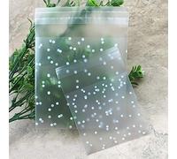 100pcs Blanco puntea la Bolsa de plástico Transparente Esmerilado Regalo de Boda de Navidad de Compromiso de la Galleta de Caramelo Embalaje Bolsita