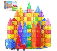 100PCS Bloques Magnéticos Juguetes Niños 3 Años - Set de Construcción Bloques Magneticos Construccion Niños con 2 Coches. Regalo Educativo Juguetes Niños 3 Años. ¡Diversión y Aprendizaje