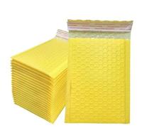 100PCS Bolsas de correo para empaquetar sobres negros Embalaje de envío Suministros para pequeñas empresas Paquete de entrega Anuncio publicitario-amarillo-15 * 18 cm